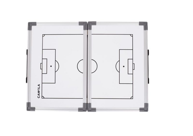 QWORK Voetbaltactiekbord - 45x30cm - Met Accessoires - Voor Coaches En Trainers - Aluminium Frame