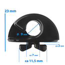 TEA Dubbele nethaak zwart